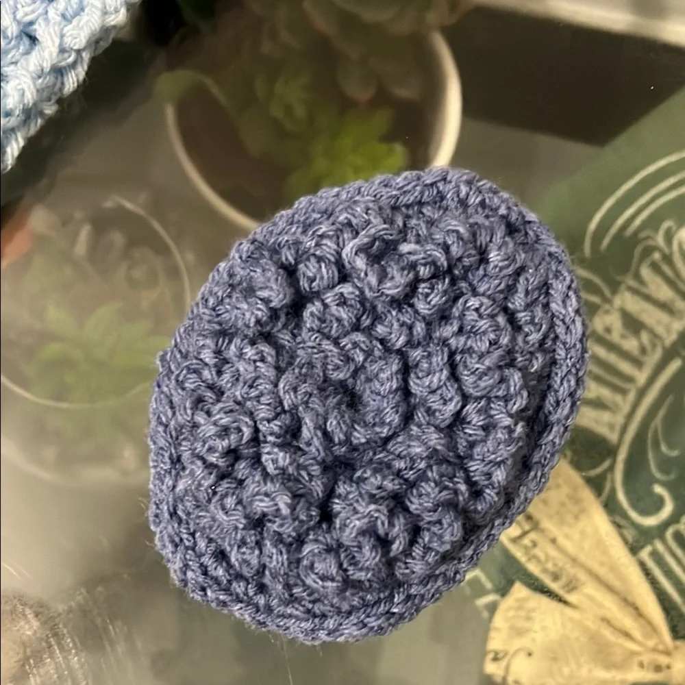 Handmade Blue Wash Cloths Home bath